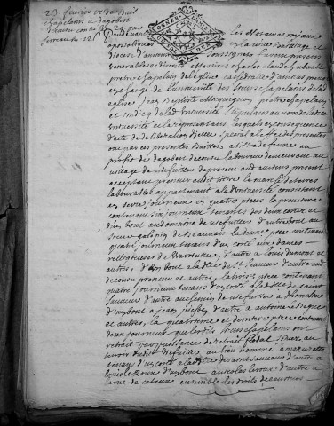 Etude de Me Jacques Scribe à Amiens (étude n°6). Minutes de l'année 1730