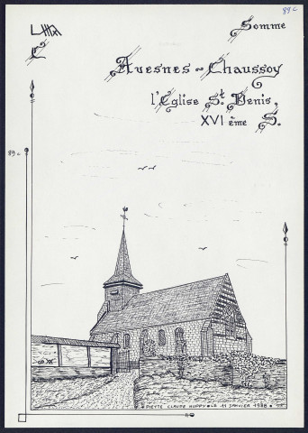Avesnes-Chaussoy : l'église Saint-Denis, XVIe siècle - (Reproduction interdite sans autorisation - © Claude Piette)