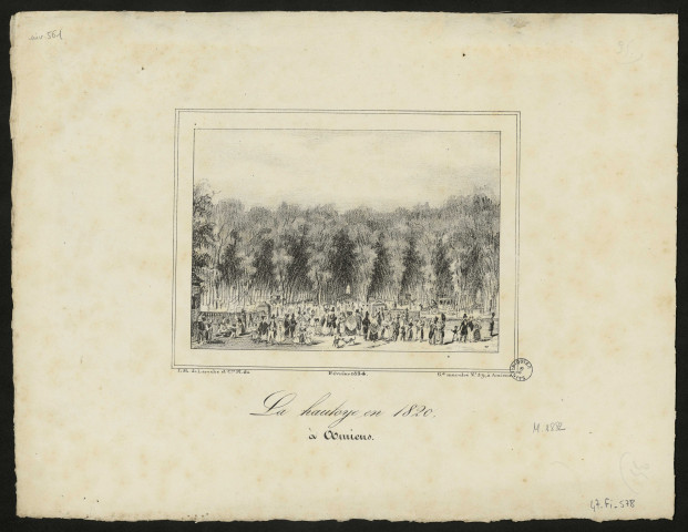 La Hautoye (Hotoie) en 1820 à Amiens