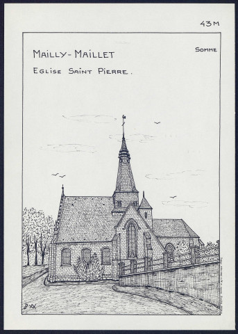 Mailly-Maillet : église Saint-Pierre - (Reproduction interdite sans autorisation - © Claude Piette)
