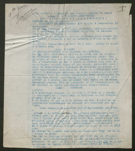 Témoignage de Renard, Louis (Abbé) et correspondance avec Jacques Péricard