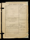 Inconnu, classe 1918, matricule n° 498, Bureau de recrutement de Péronne