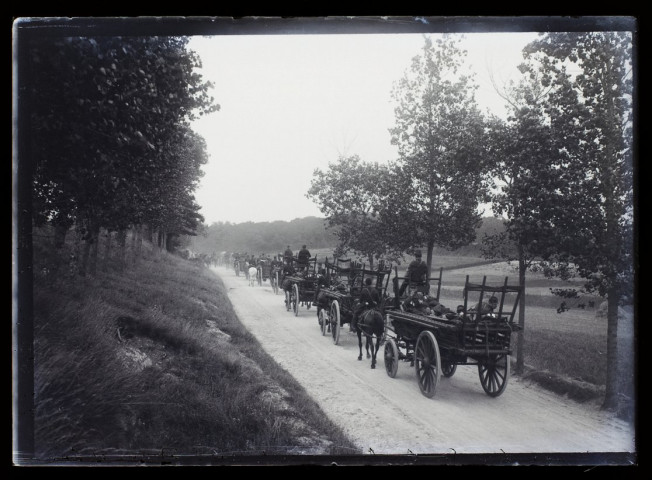 Manoeuvres, santé - août 1905 route de Cagny - 3e jour