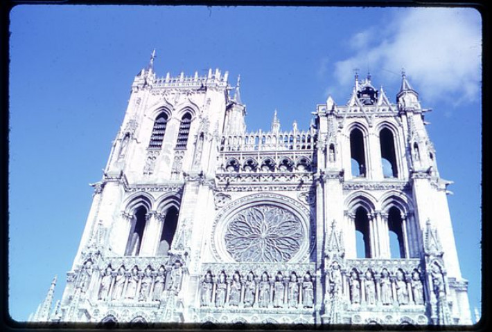 Amiens (Somme). Façade de la cathédrale