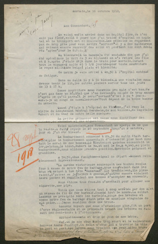 Témoignage de Clicteur (Adjudant) et correspondance avec Jacques Péricard