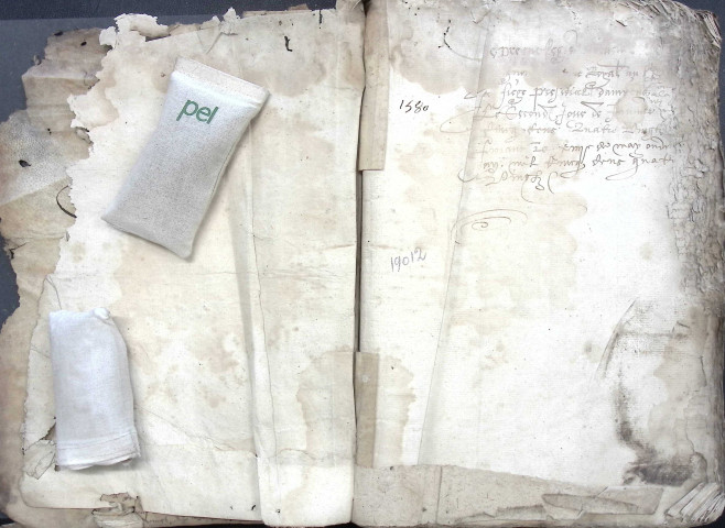 Etude de Me Jean Quignon à Amiens (étude n°22). Minutes de l'année 1580