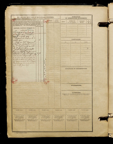 Gamain, Edmond Vincent Hippolyte, né le 22 janvier 1891 à Caours (Somme), classe 1911, matricule n° 401, Bureau de recrutement d'Abbeville