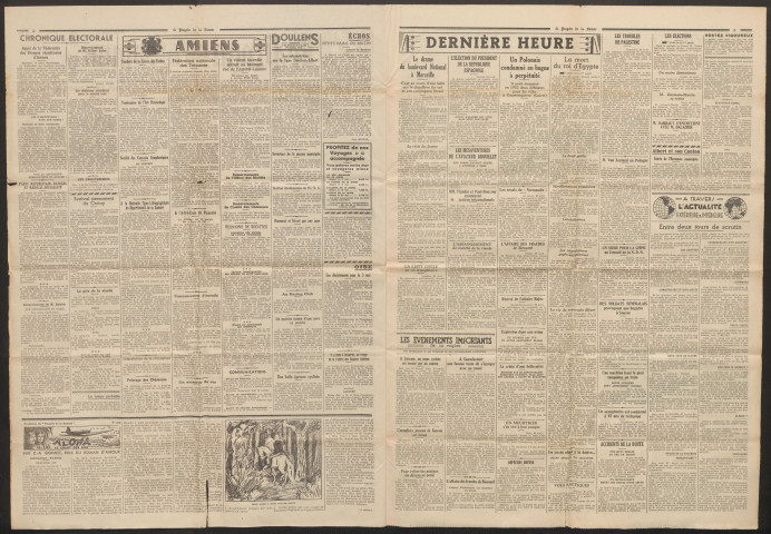 Le Progrès de la Somme, numéro 20685, 29 avril 1936