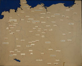 Carte des camps de prisonniers en Allemange en 1944-1945