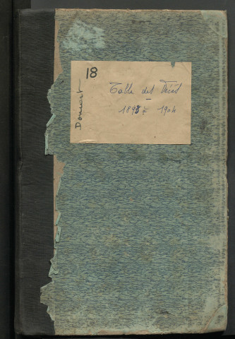 Table des successions et absences du bureau de Domart-en-Ponthieu