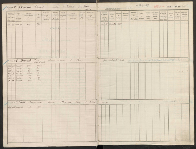 Répertoire des formalités hypothécaires, du 21/03/1906 au 07/12/1906, registre n° 182 (Conservation des hypothèques de Doullens)