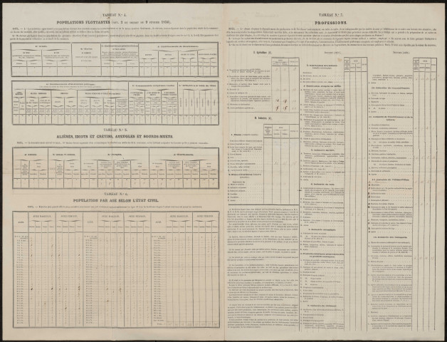 Dénombrement de la population 1856 : Fluy (état numérique)