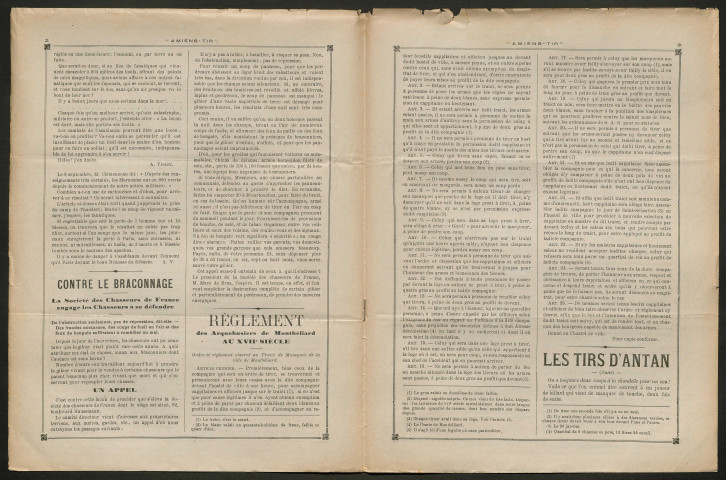 Amiens-tir, organe officiel de l'amicale des anciens sous-officiers, caporaux et soldats d'Amiens, numéro 9 (septembre 1907)