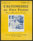 L'Automobile au Pays Picard. Revue de l'Automobile et du Tourisme. Organe officiel de l'Automobile-Club de Picardie et de l'Aisne, 370, septembre 1952