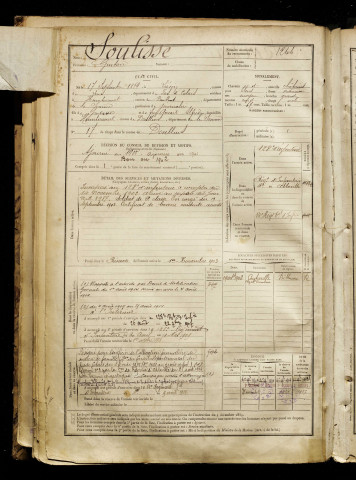 Soulisse, Gustave, né le 17 septembre 1879 à Liévin (Pas-de-Calais), classe 1899, matricule n° 1266, Bureau de recrutement d'Abbeville