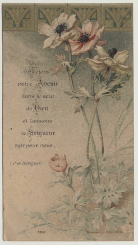 Jetons votre avenir dans le sein de dieu et laissons le seigneur agir pour nous. Des fleurs