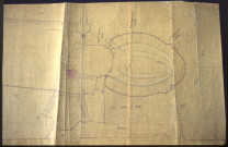Plan du château d'Heilly et des jardins