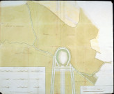Plan figuratif de l'état de la rivière et de la commune de Renancourt relatif au procès verbal du 2 au 12 août 1760