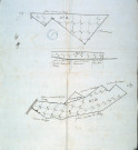 Plan figuratif de tourbage des marais et pâtures de trois parties de la commune de Belloy-sur-Somme