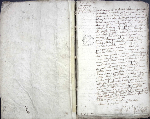 Etude de Me Antoine Perdu à Amiens (étude n°26). Minutes de l'année 1653