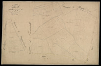 Plan du cadastre napoléonien - Embreville : Fontenel (Le) ; Hauts Moreaux (Les), B