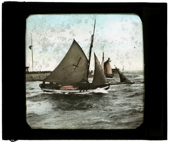 Marine instantanée au Havre en 1872