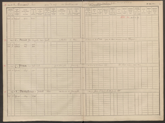 Répertoire des formalités hypothécaires, du 23/02/1922 au 11/10/1922, registre n° 199 (Conservation des hypothèques de Doullens)