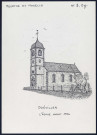 Ogéviller (Meurthe-et-Moselle) : l'église avant 1914 - (Reproduction interdite sans autorisation - © Claude Piette)