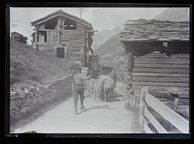 Zermatt chemin des gorges - juillet 1903