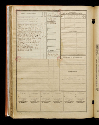 Bret, Joannès François, né le 22 avril 1892 à Jaleyrac (Cantal), classe 1912, matricule n° 688, Bureau de recrutement de Péronne