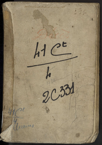 Table du bureau d'Airaines pour la période 1780-1792. Décès et extraits des sépulture