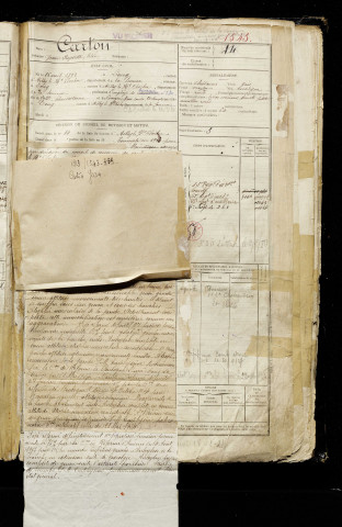 Carton, Jean Baptiste Elie, né le 26 avril 1893 à Long (Somme), classe 1913, matricule n° 1543, Bureau de recrutement d'Abbeville