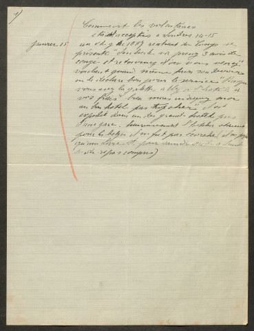 Témoignage de Bacquet, Jean et correspondance avec Jacques Péricard