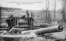 Gros canon abandonné par les ALLEMANDS - Big gun let loose by the Germans