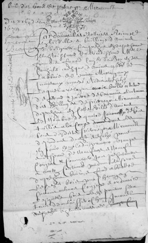 Etude de Me Henri Louette à Amiens (étude n°22). Minutes de l'année 1679