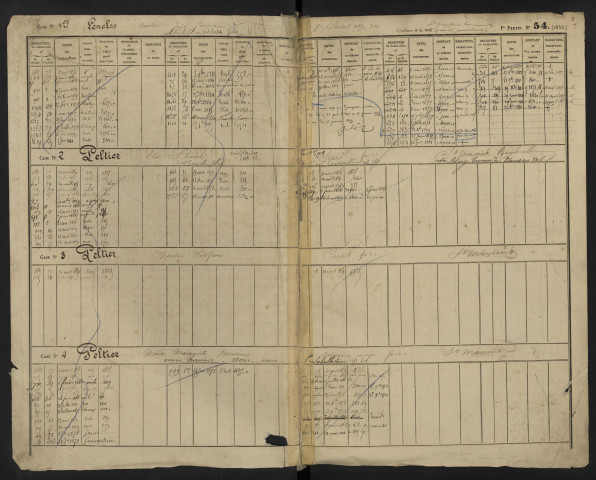 Répertoire des formalités hypothécaires, du 9/08/1854 au 18/01/1855, registre n° 200 (Abbeville)