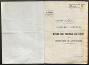 Tirage au sort (arrondissement de Péronne) de l'année 1846