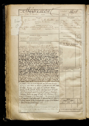 Dégremont, Jules Arthur, né le 20 juin 1888 à Friville-Escarbotin (Somme), classe 1908, matricule n° 1096, Bureau de recrutement d'Abbeville