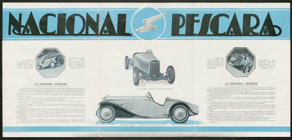 Publicités automobiles : Nacional-Pescara Grand Sport