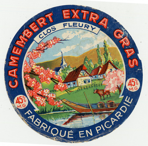 Camembert extra Gras 45% M.G. - "Clos Fleury" - Fabriqué en Picardie