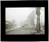 Amiens chemin de halage - brouillard - 1932