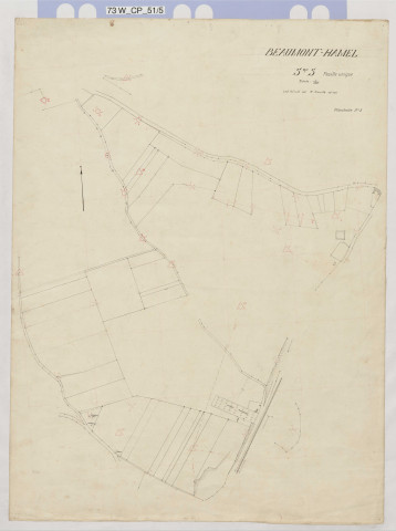 Plan du cadastre rénové - Beaumont-Hamel : section S1