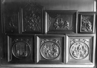 Musée d'Amiens : panneaux de bois sculptés provenant de l'abbaye de Corbie