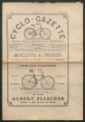 Cyclo-Gazette. Organe sportif hebdomadaire indépendant, numéro 1