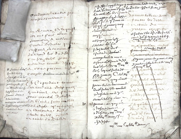 Etude de Me François Machart à Amiens (étude n°13). Minutes de l'année 1663