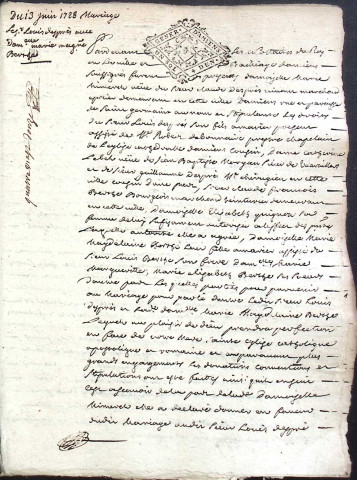 Etude de Me Jean-Baptiste Caron à Amiens (étude n°18). Minutes de l'année 1728