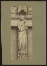 Amiens. Statue de la Vierge et l'Enfant (ou Mère-Dieu), portail méridional de la façade occidentale