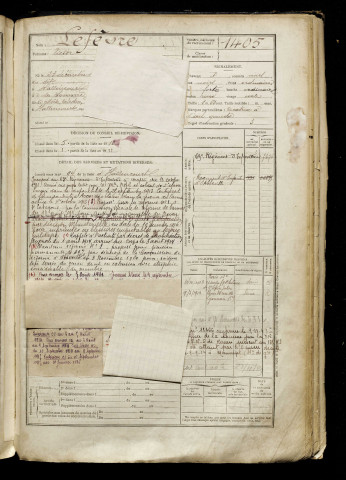 Lefèvre, Victor, né le 23 décembre 1889 à Hallencourt (Somme), classe 1909, matricule n° 1405, Bureau de recrutement d'Abbeville