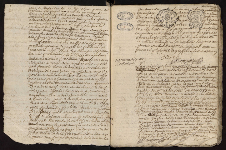 Doullens. Délibérations de l'échevinage