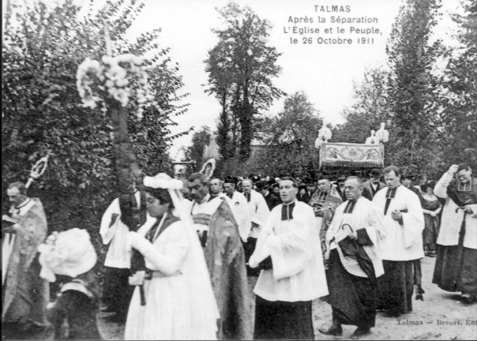 Talmas. Après la Séparation, L'Eglise et le Peuple, le 26 octobre 1911